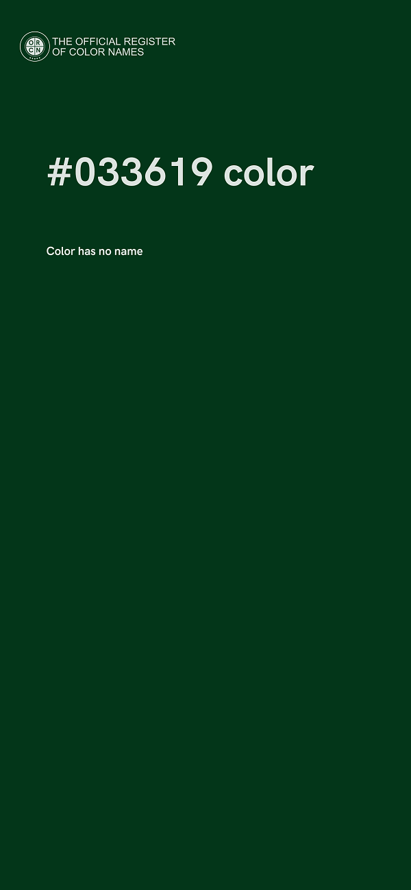 #033619 color image