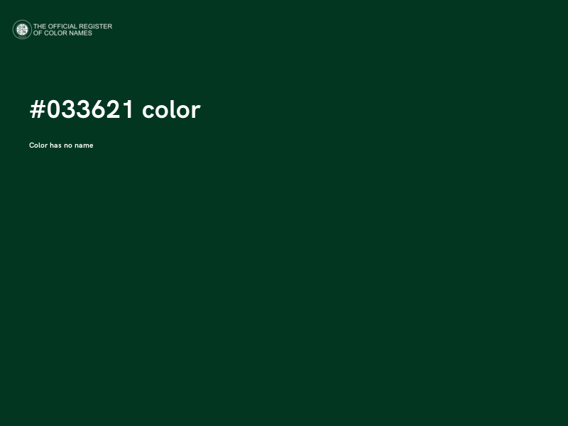 #033621 color image