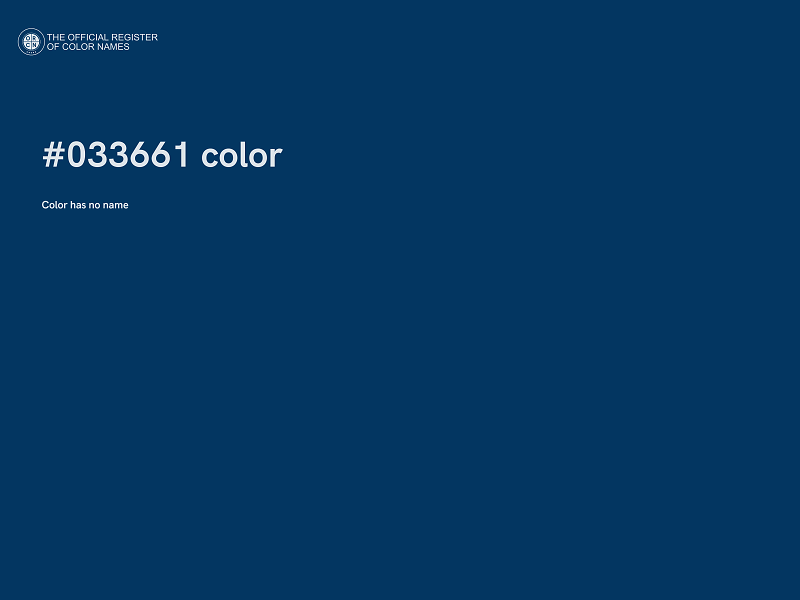 #033661 color image