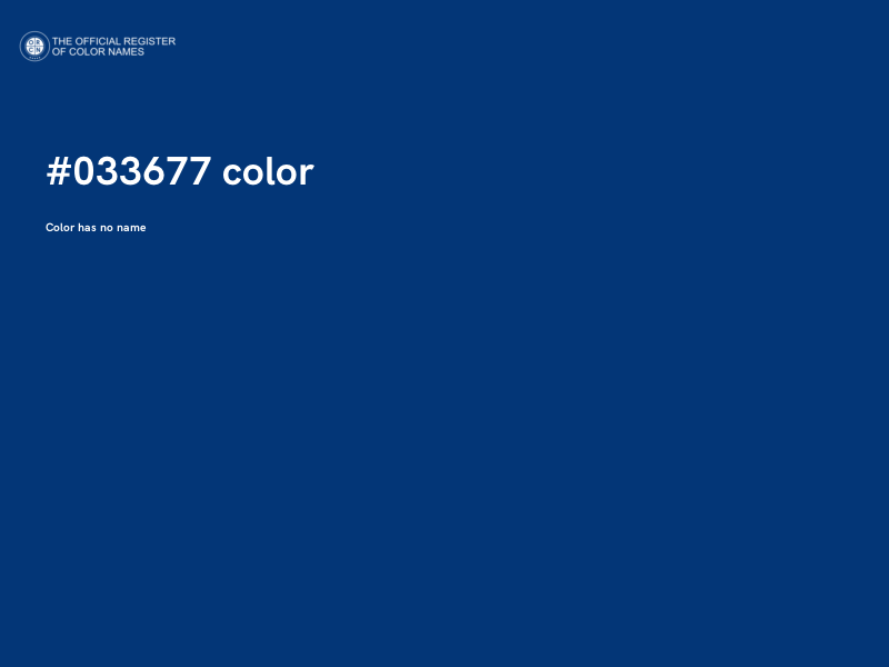 #033677 color image