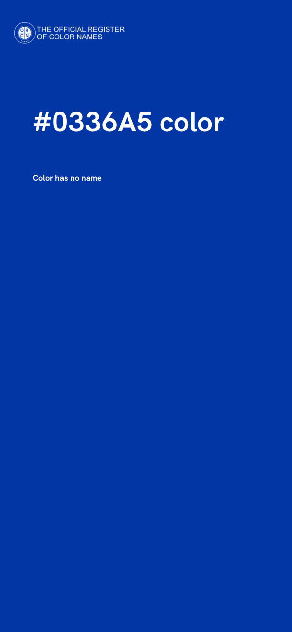 #0336A5 color image