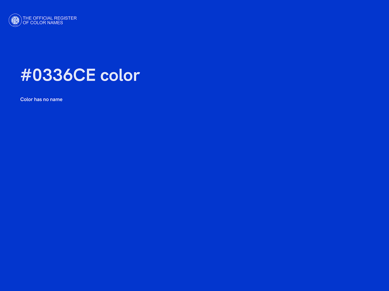 #0336CE color image