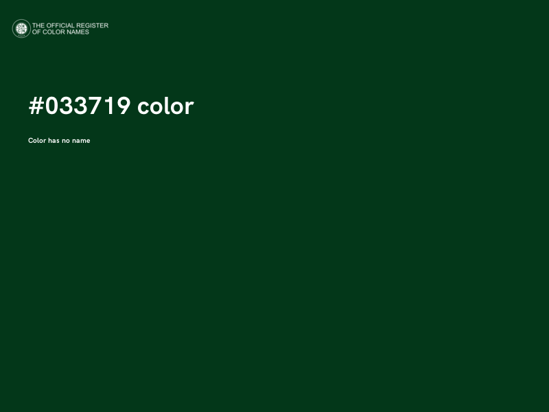 #033719 color image