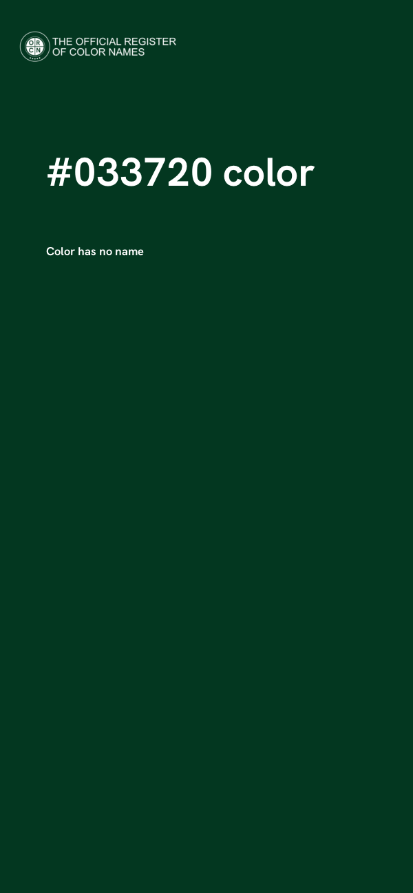 #033720 color image