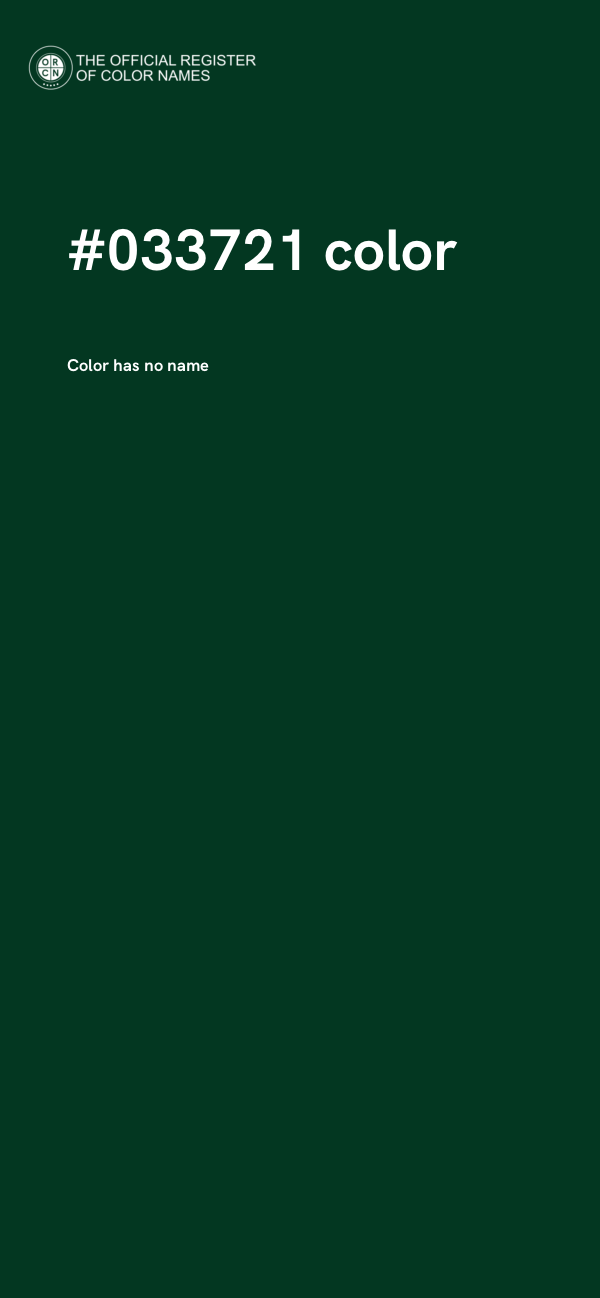 #033721 color image