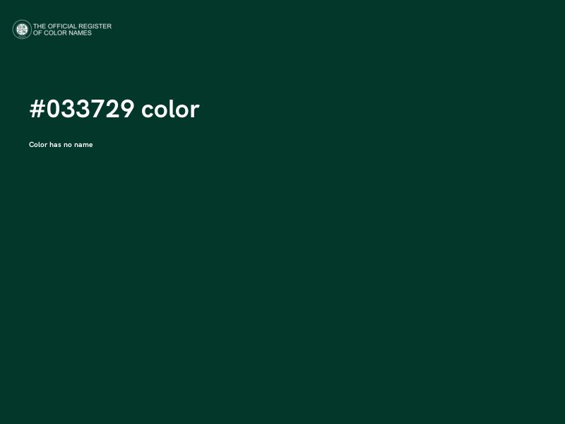 #033729 color image
