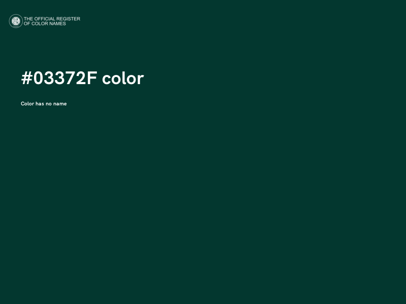 #03372F color image