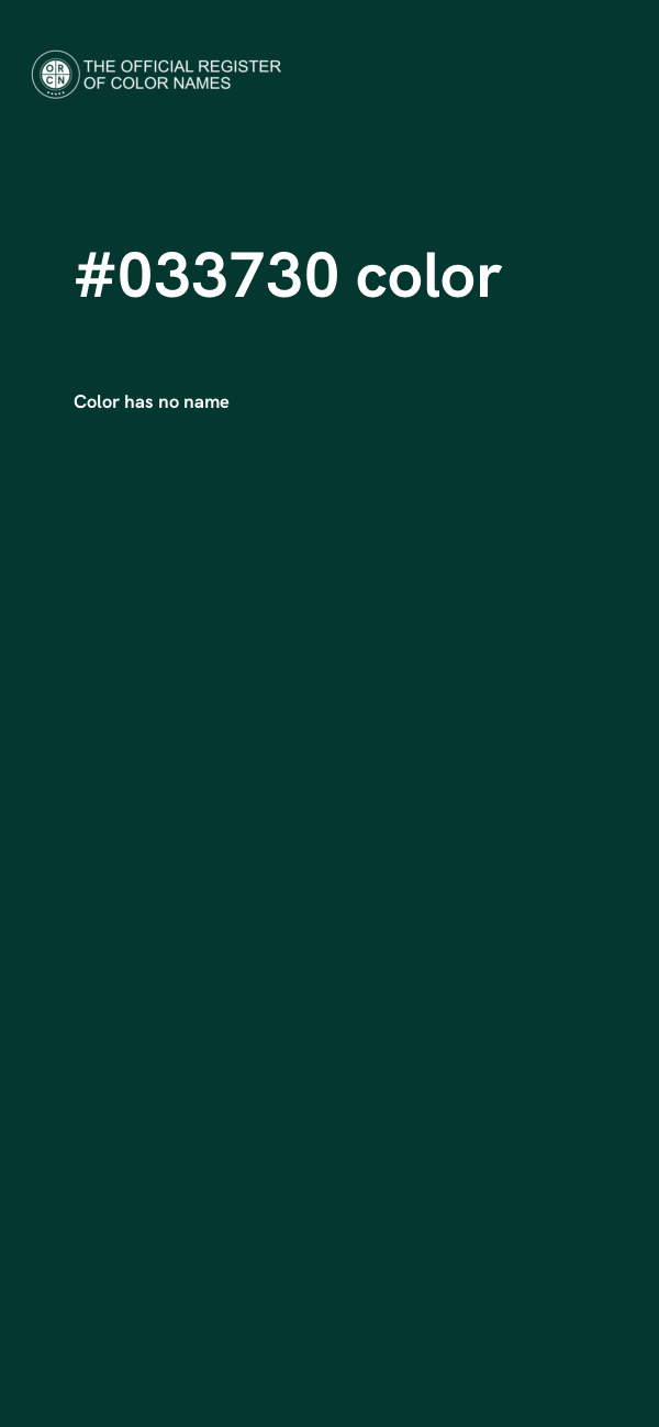#033730 color image