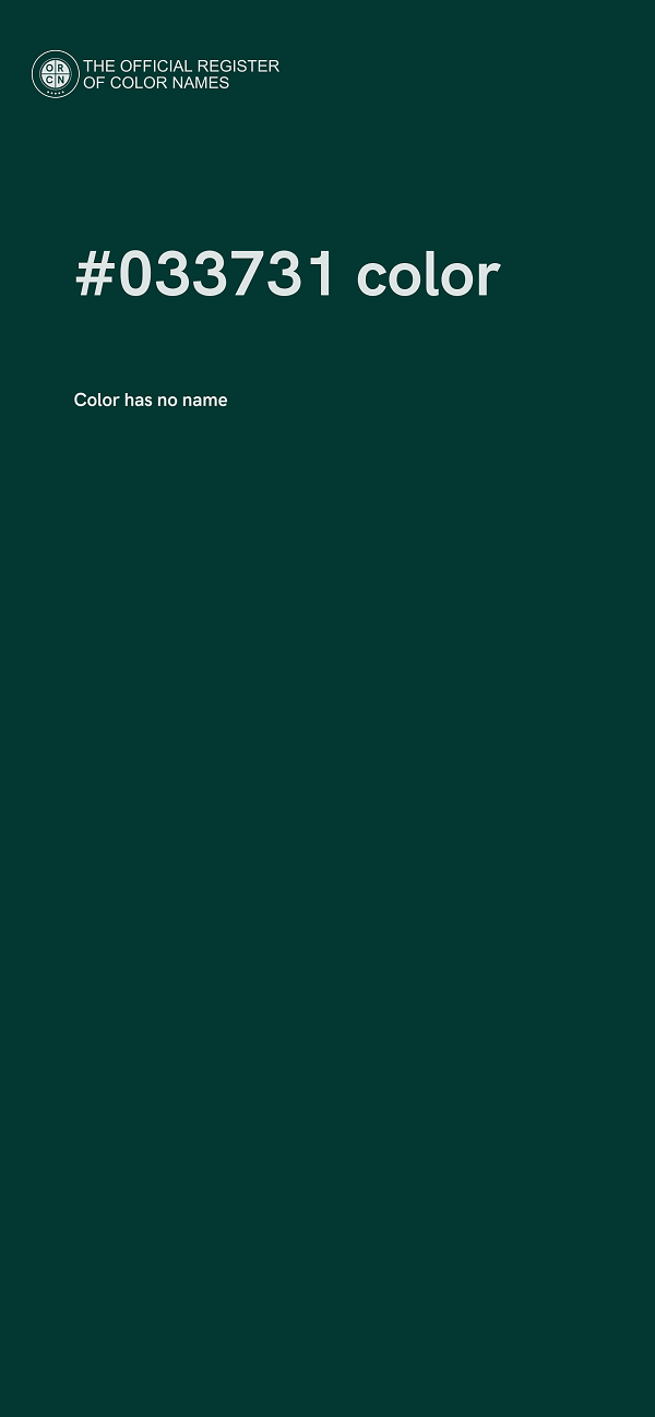 #033731 color image