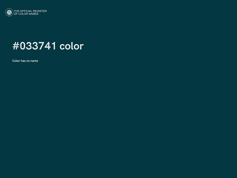 #033741 color image