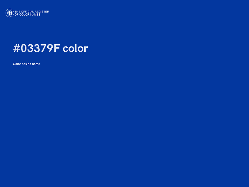 #03379F color image