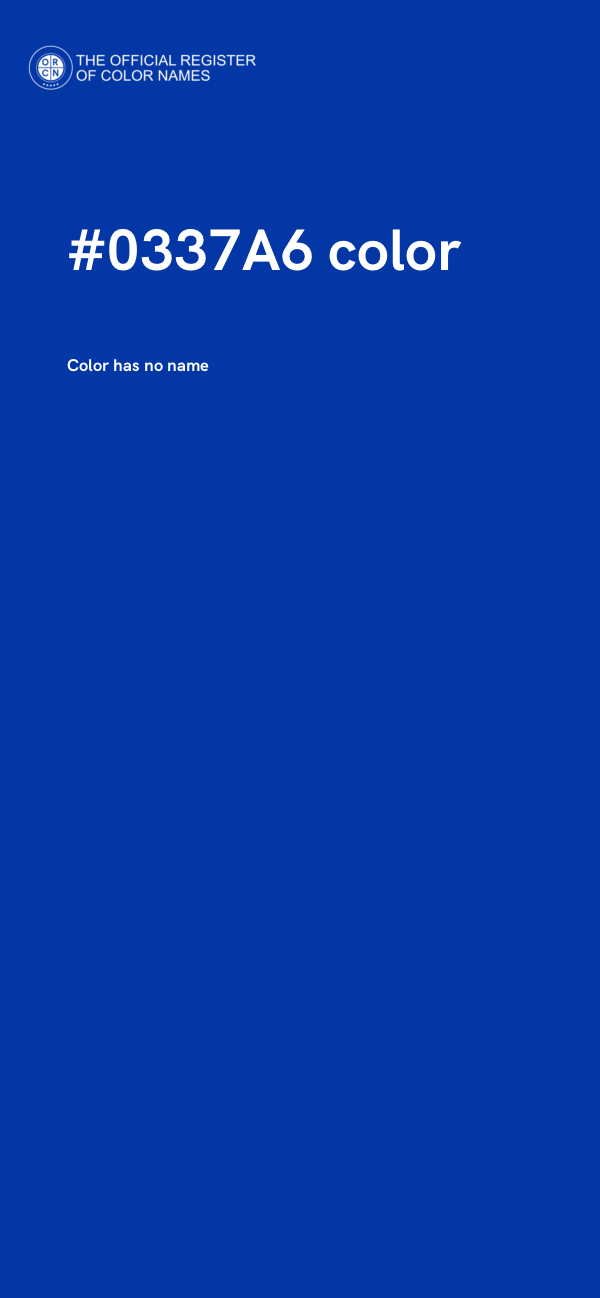 #0337A6 color image