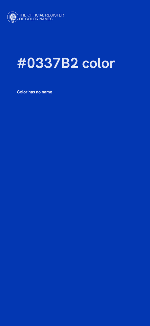 #0337B2 color image