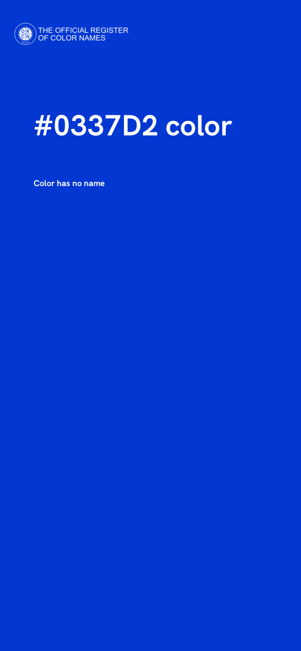 #0337D2 color image