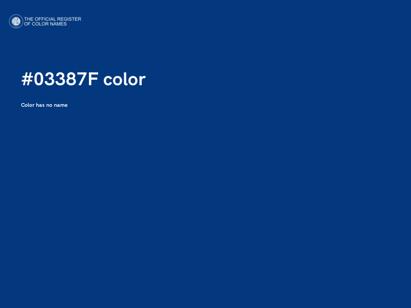 #03387F color image