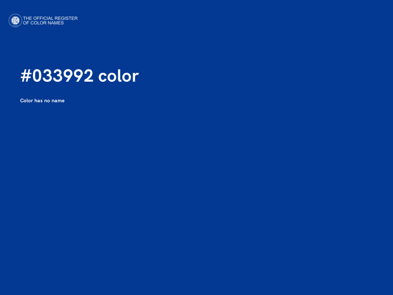 #033992 color image