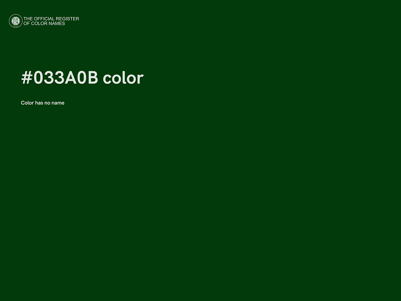 #033A0B color image