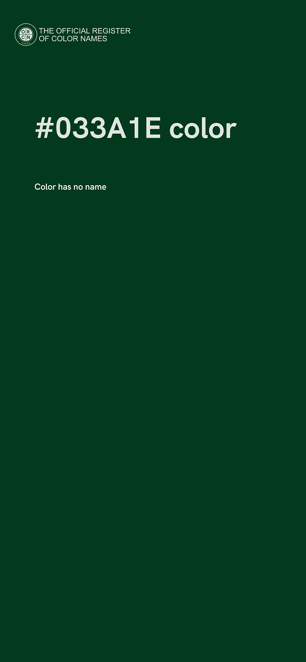 #033A1E color image