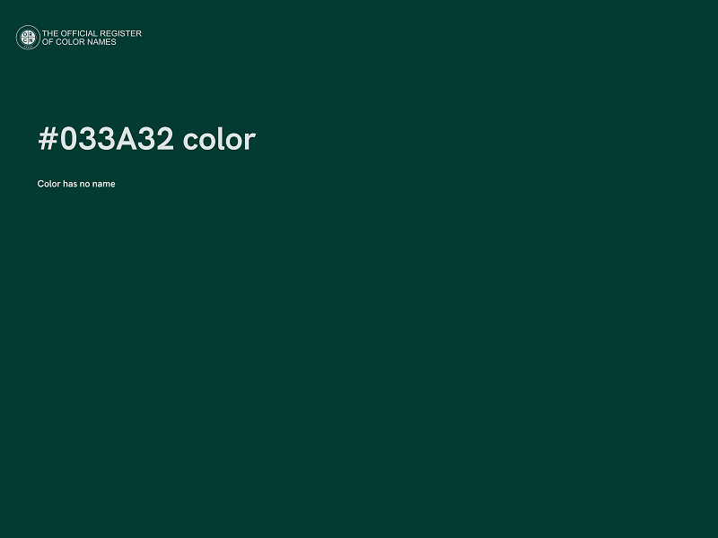 #033A32 color image