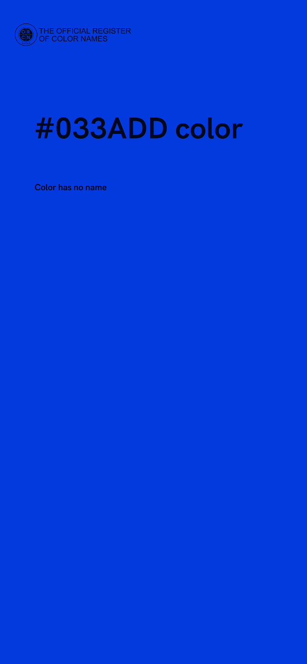 #033ADD color image