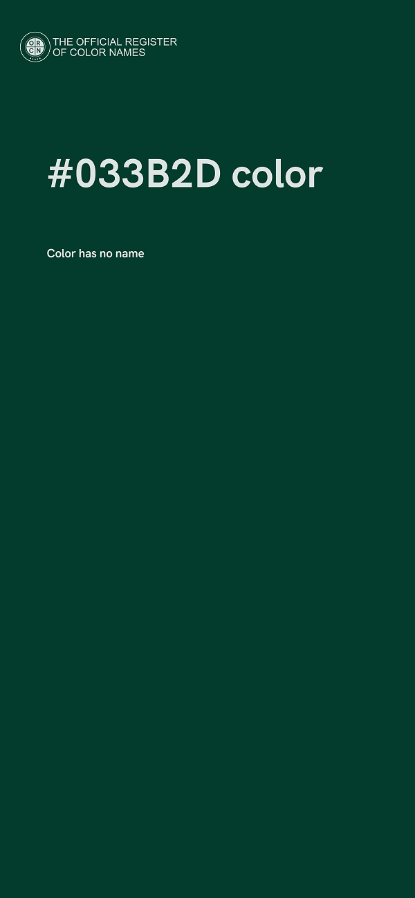 #033B2D color image