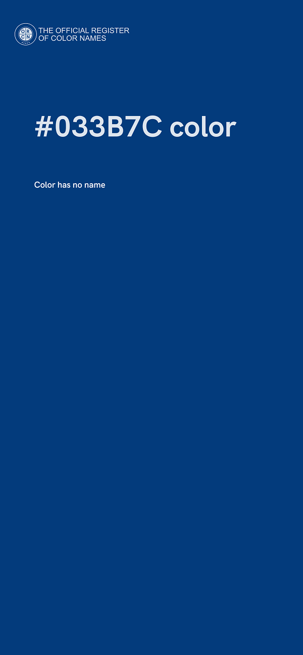 #033B7C color image