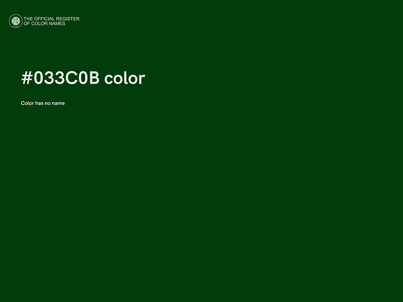 #033C0B color image