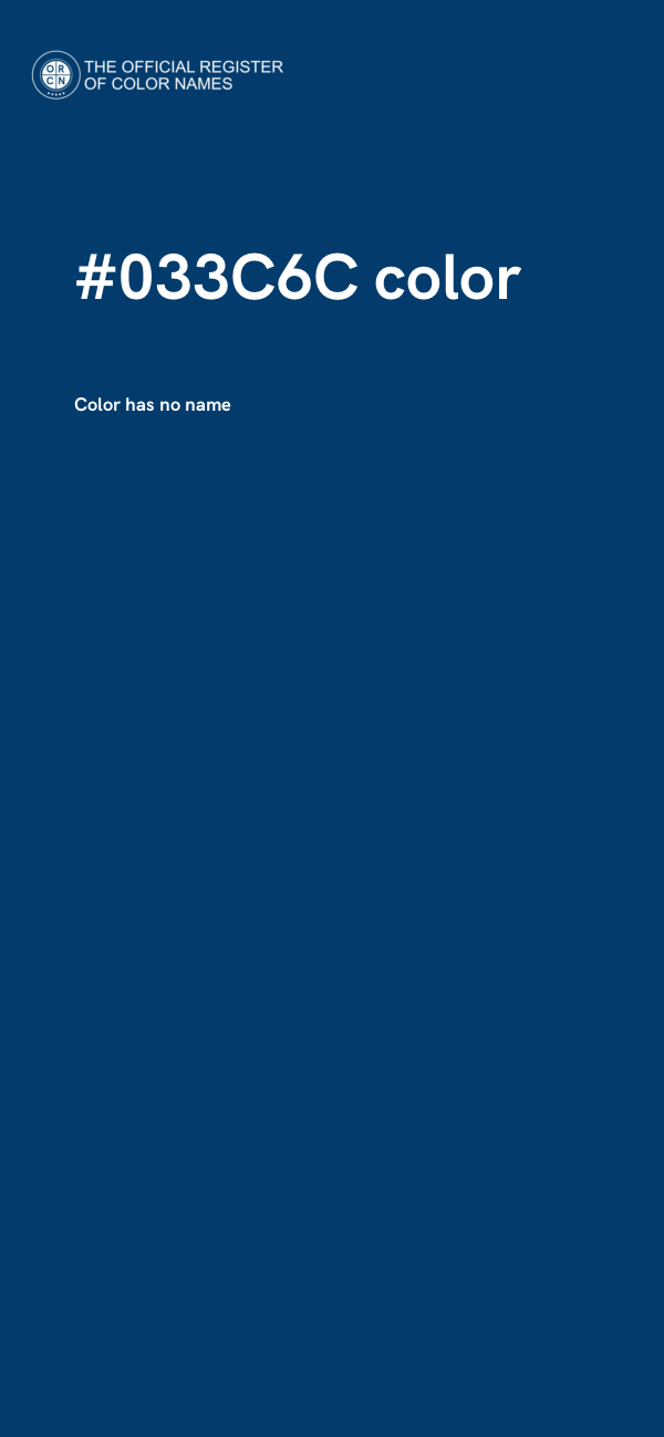 #033C6C color image