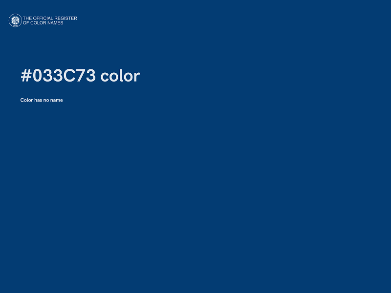 #033C73 color image
