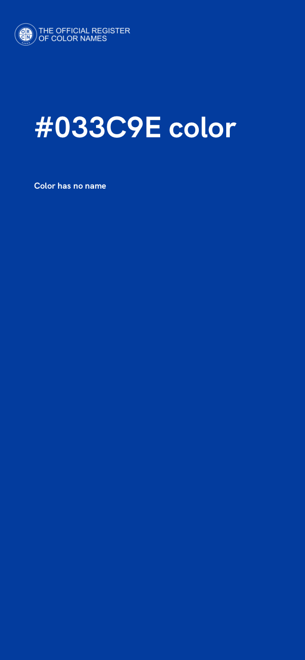 #033C9E color image