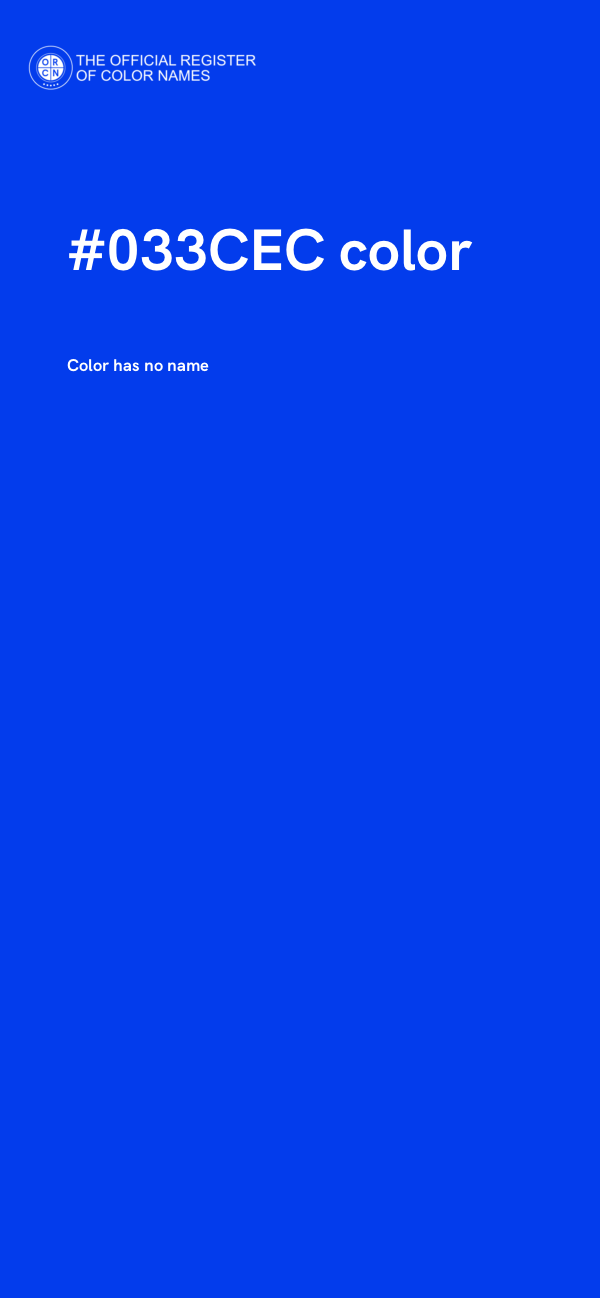 #033CEC color image