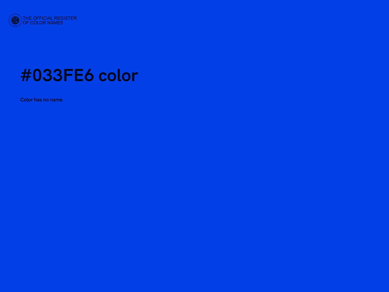 #033FE6 color image