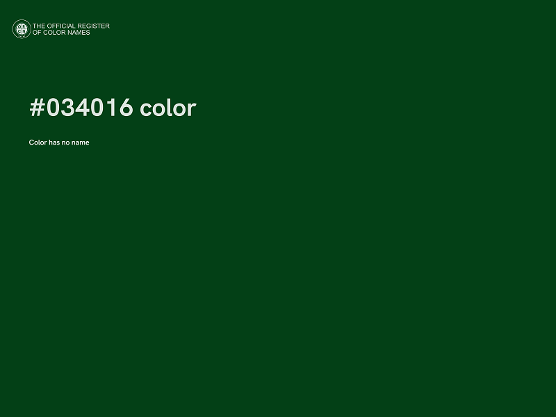 #034016 color image