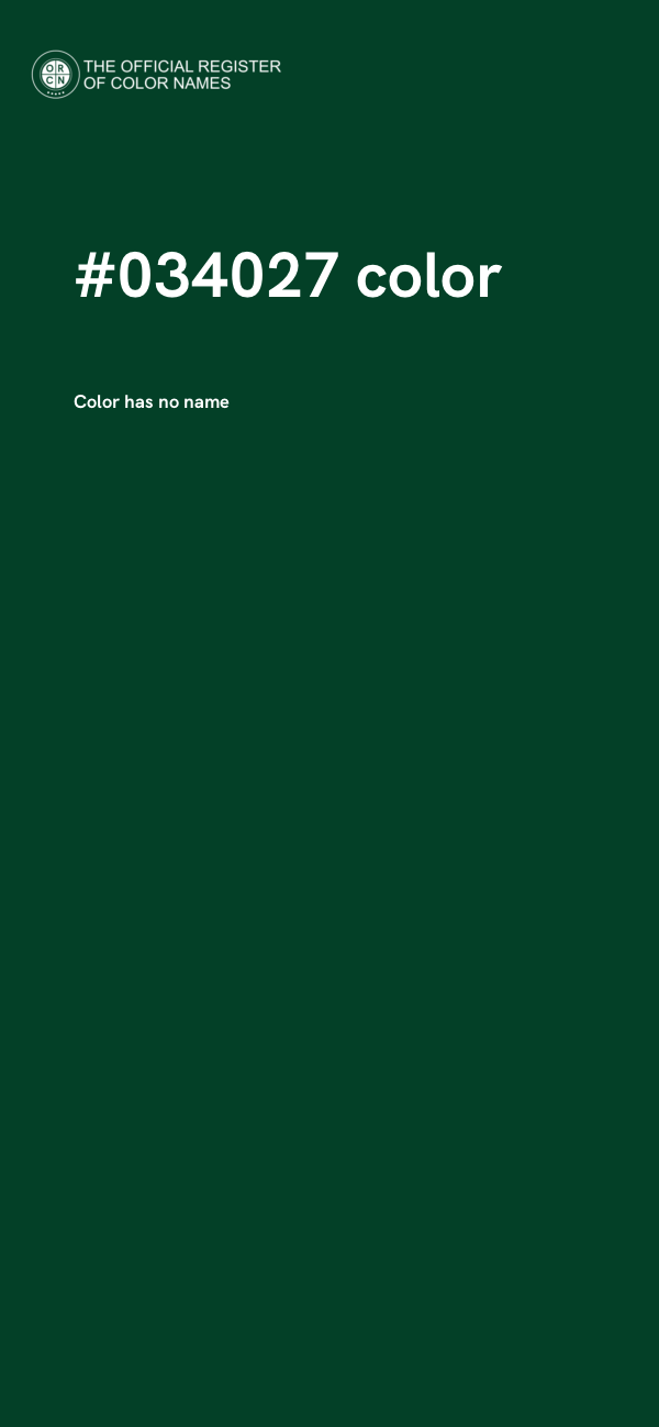 #034027 color image