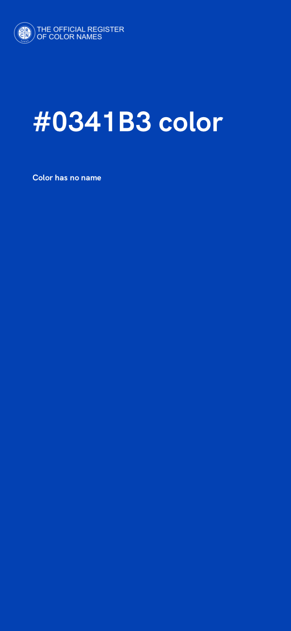 #0341B3 color image