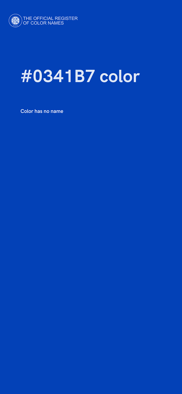 #0341B7 color image