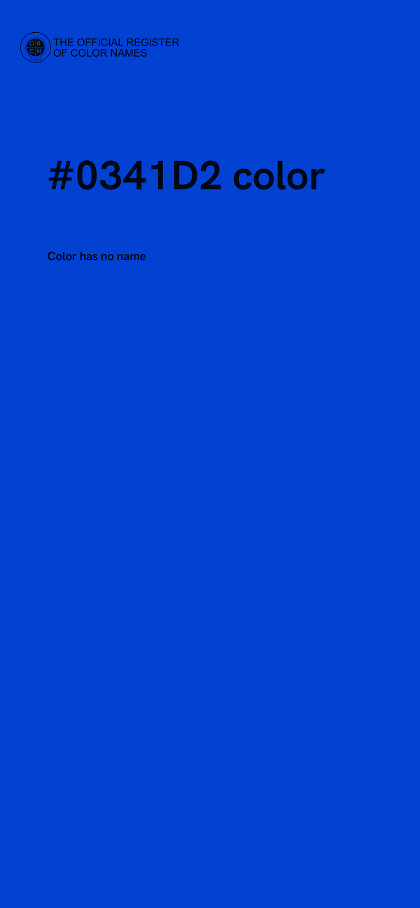 #0341D2 color image