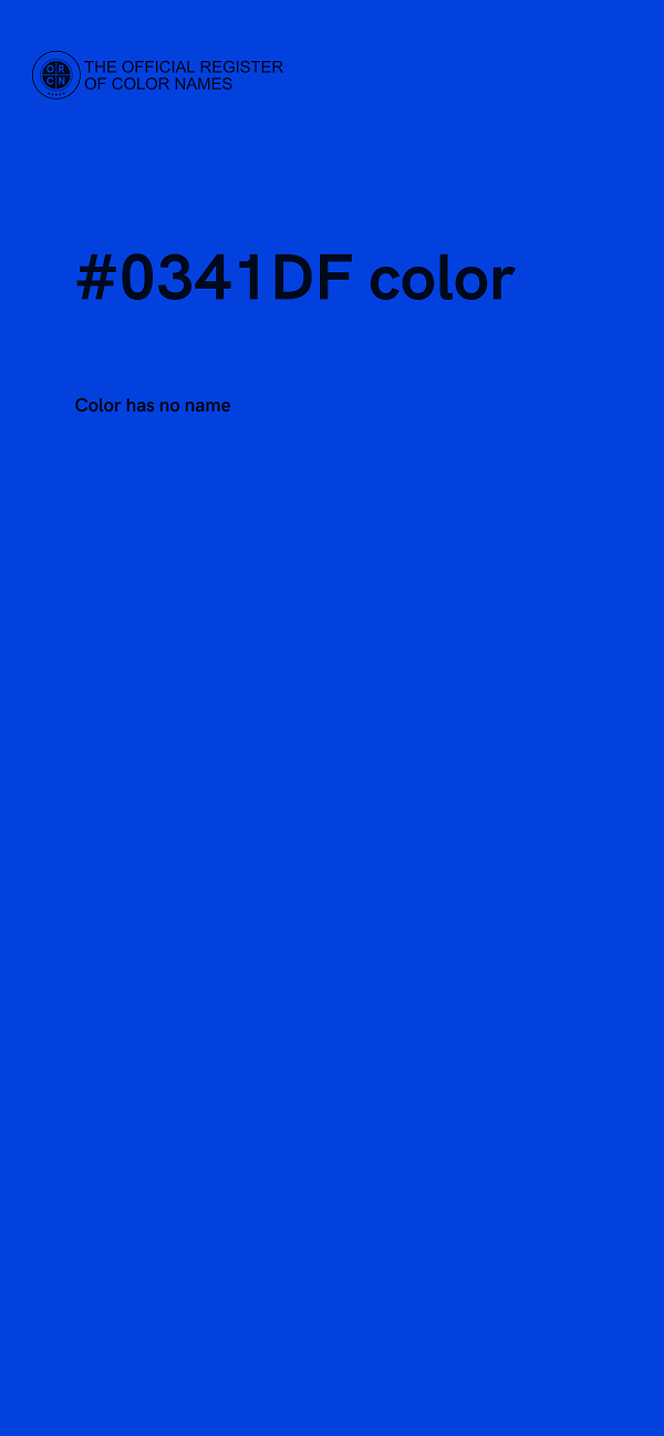 #0341DF color image