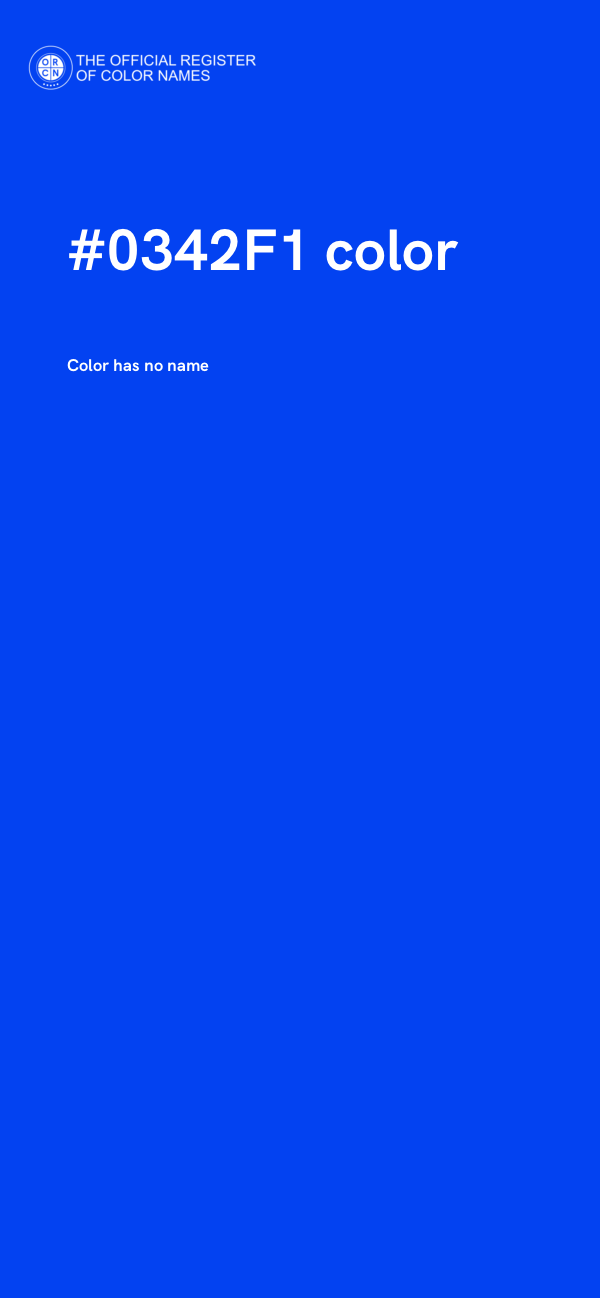 #0342F1 color image