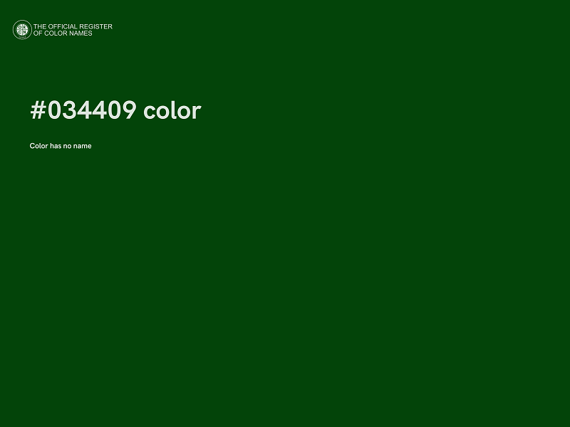 #034409 color image
