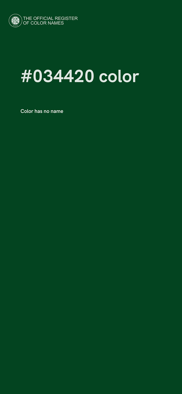 #034420 color image