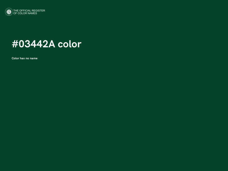#03442A color image
