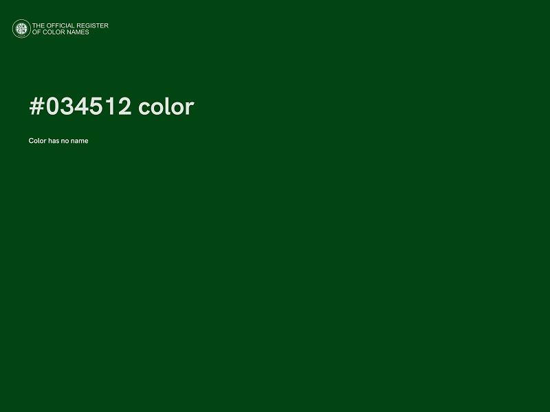 #034512 color image