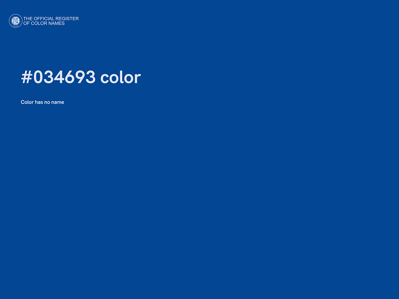 #034693 color image