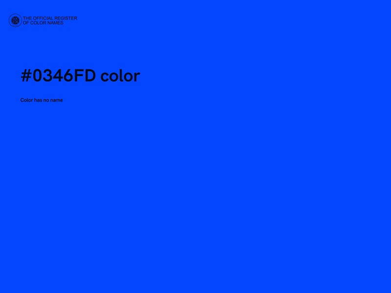 #0346FD color image