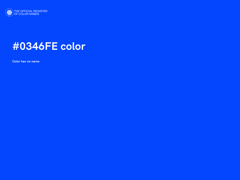 #0346FE color image