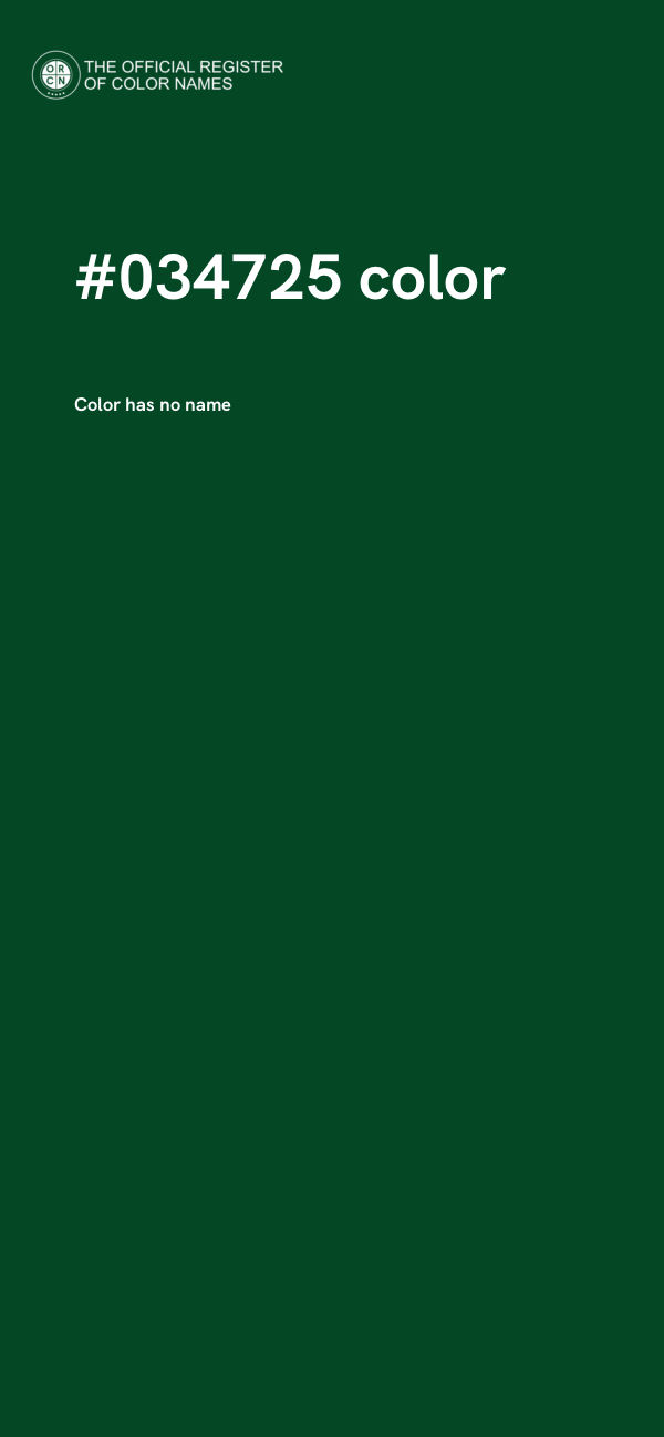 #034725 color image