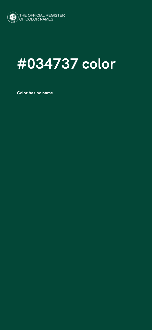 #034737 color image