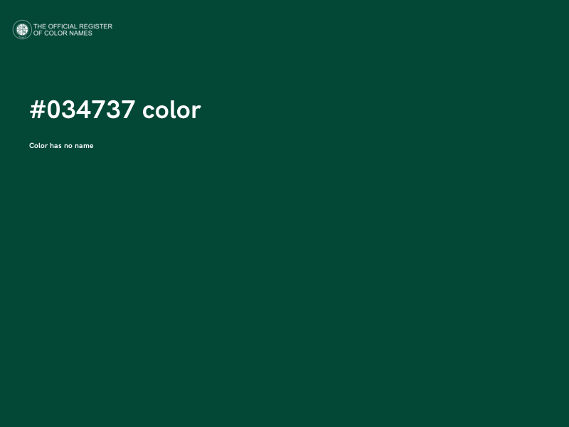 #034737 color image