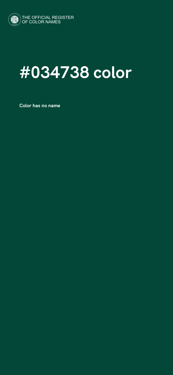 #034738 color image